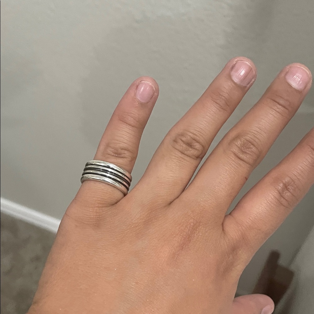 James Avery Retired Sterling Multi-Color Ring in Silver - Picture 2 of 4